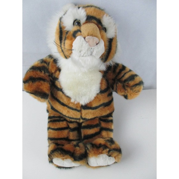 Bear Factory Tiger Brown and Black Stripped 16 inch Soft Plush - Picture 1 of 7